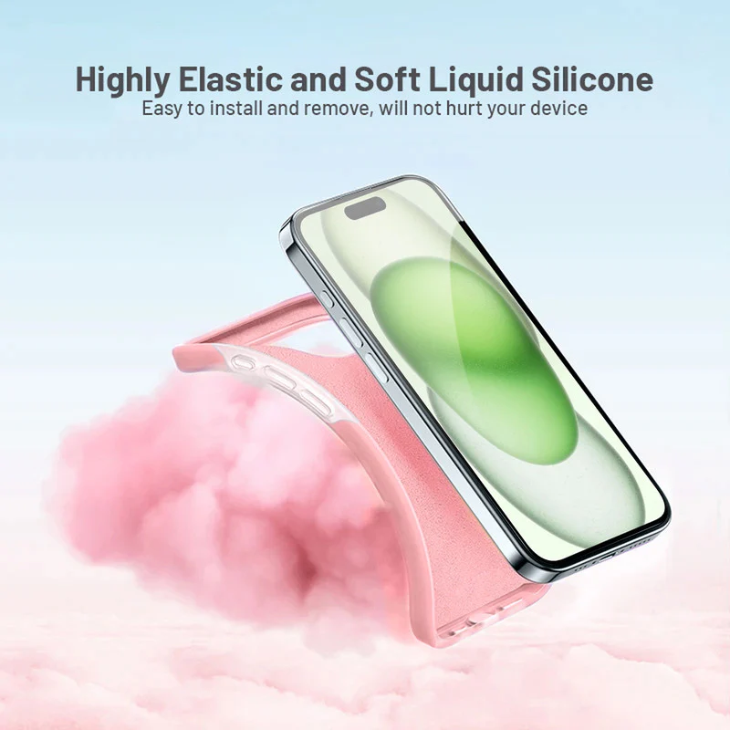 Premium Silicone Candy Case For Apple iPhone 15 Plus - Image 14