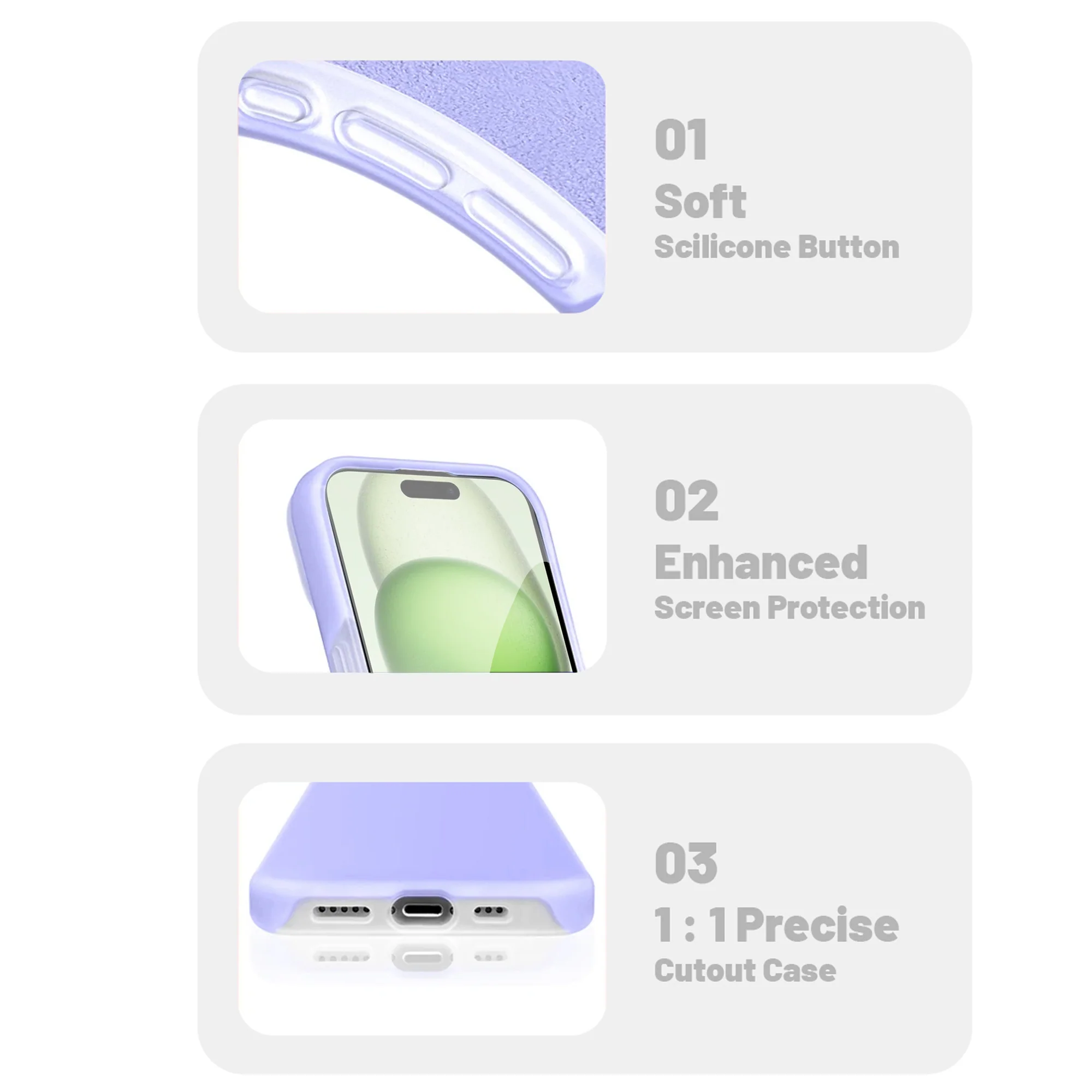 Premium Silicone Candy Case For Apple iPhone 15 Plus - Image 19