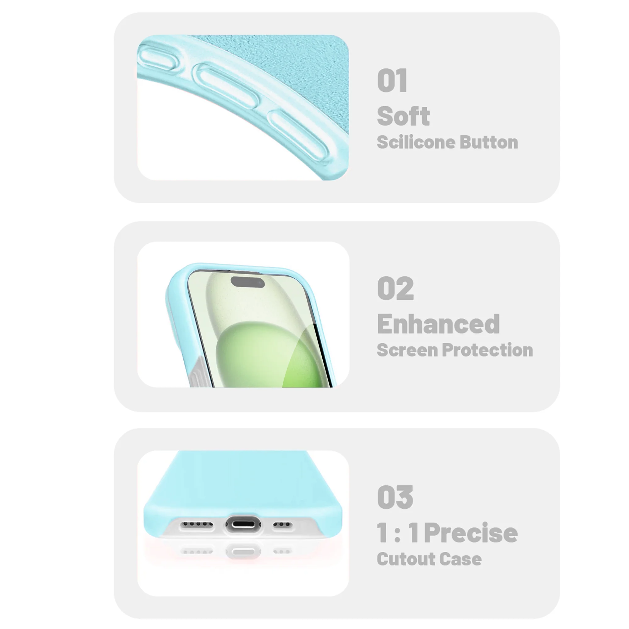Premium Silicone Candy Case For Apple iPhone 15 Plus - Image 26