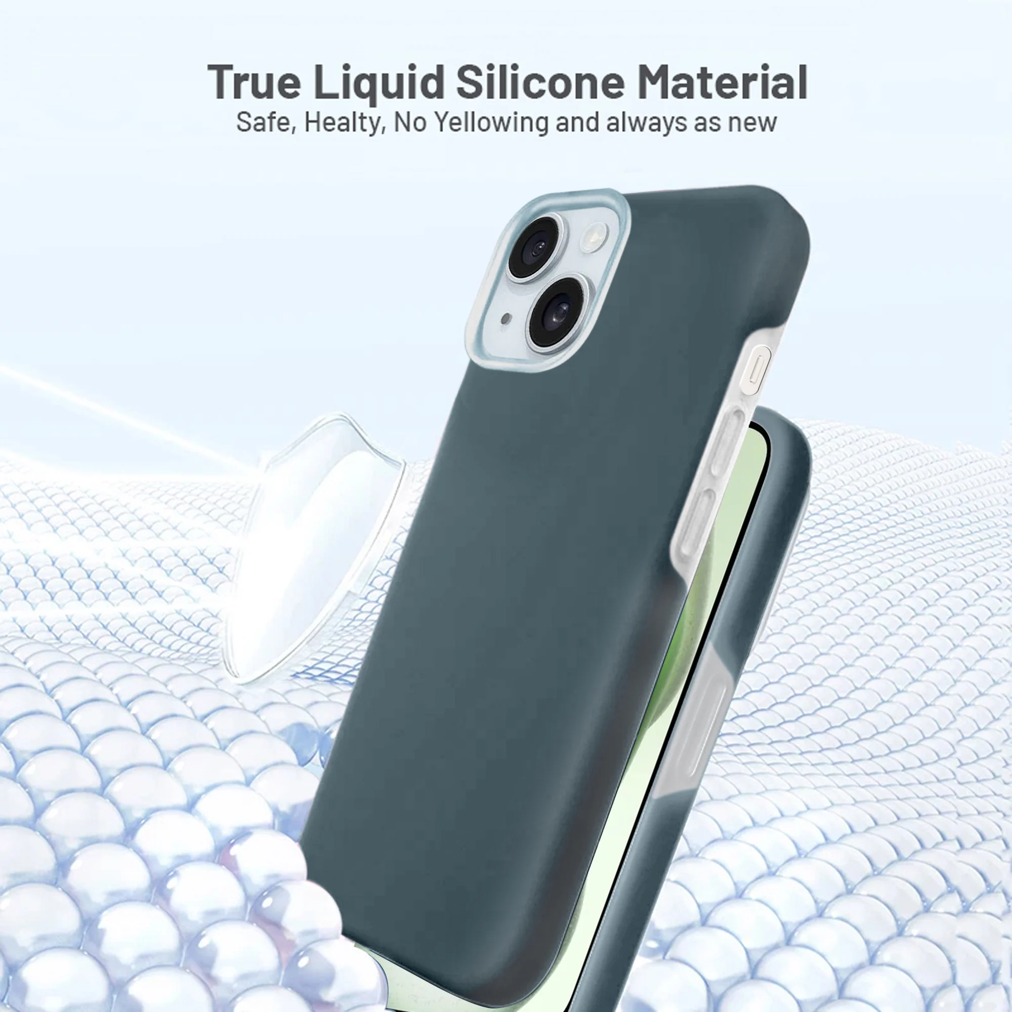 Premium Silicone Candy Case For Apple iPhone 15 Plus - Image 31