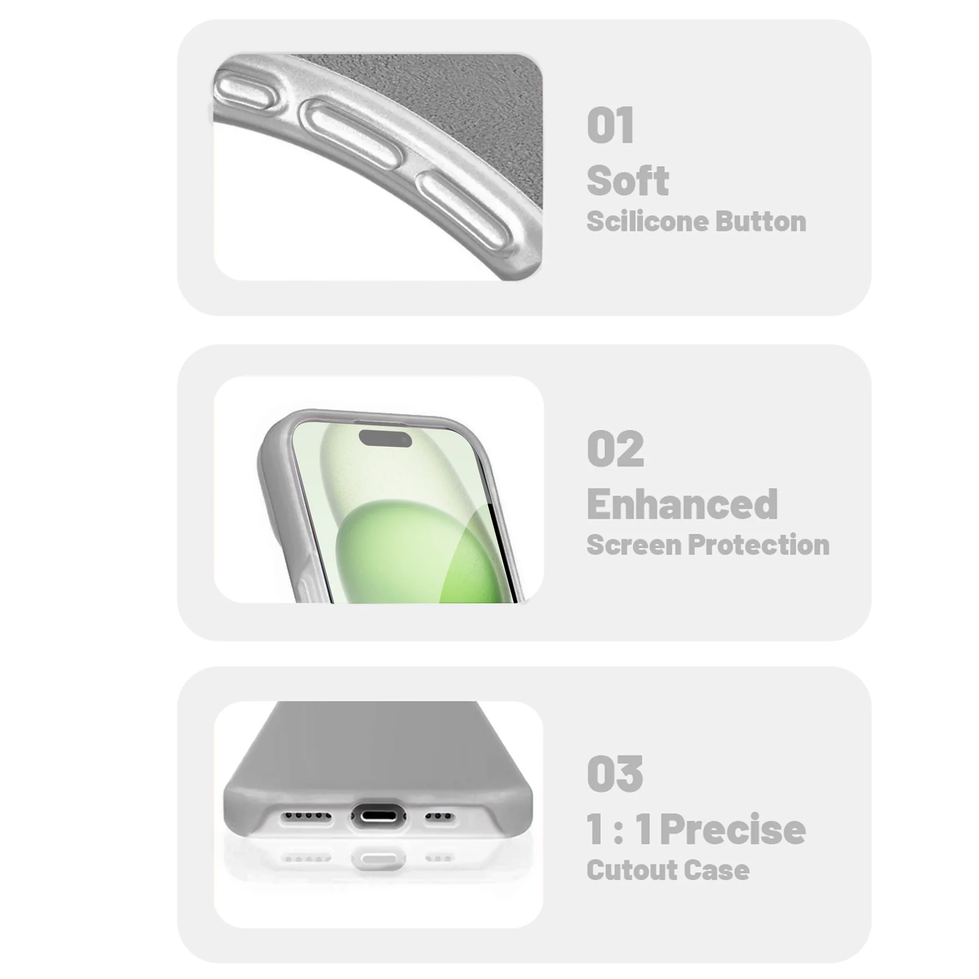 Premium Silicone Candy Case For Apple iPhone 15 Plus - Image 40