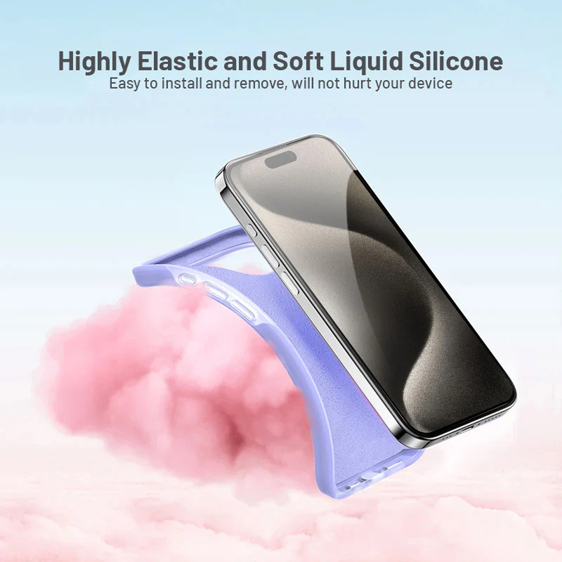 Premium Silicone Candy Case For Apple iPhone 15 Pro Max - Image 14