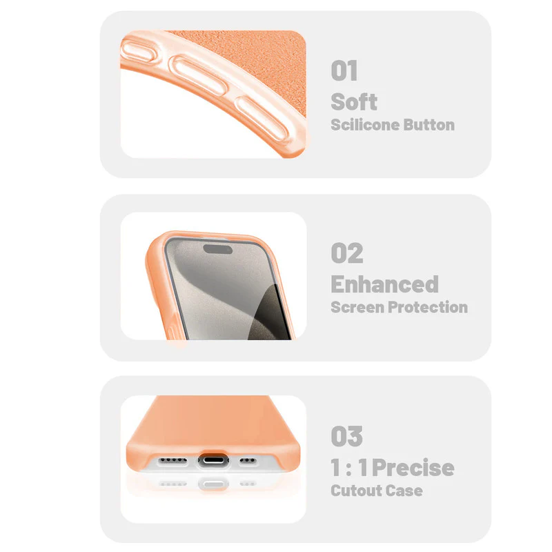 Premium Silicone Candy Case For Apple iPhone 15 Pro Max - Image 26