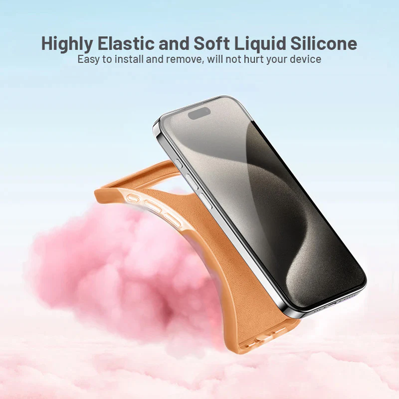 Premium Silicone Candy Case For Apple iPhone 15 Pro Max - Image 28