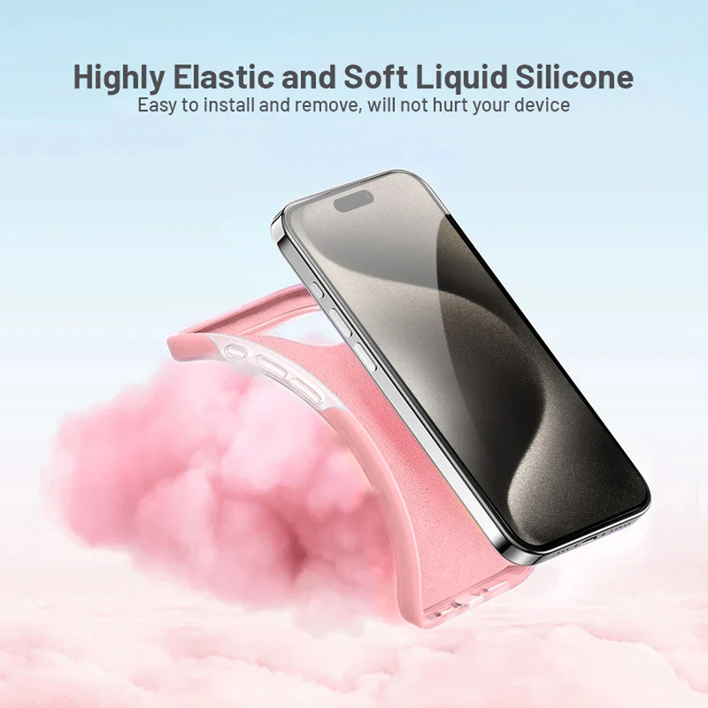 Premium Silicone Candy Case For Apple iPhone 15 Pro Max - Image 35