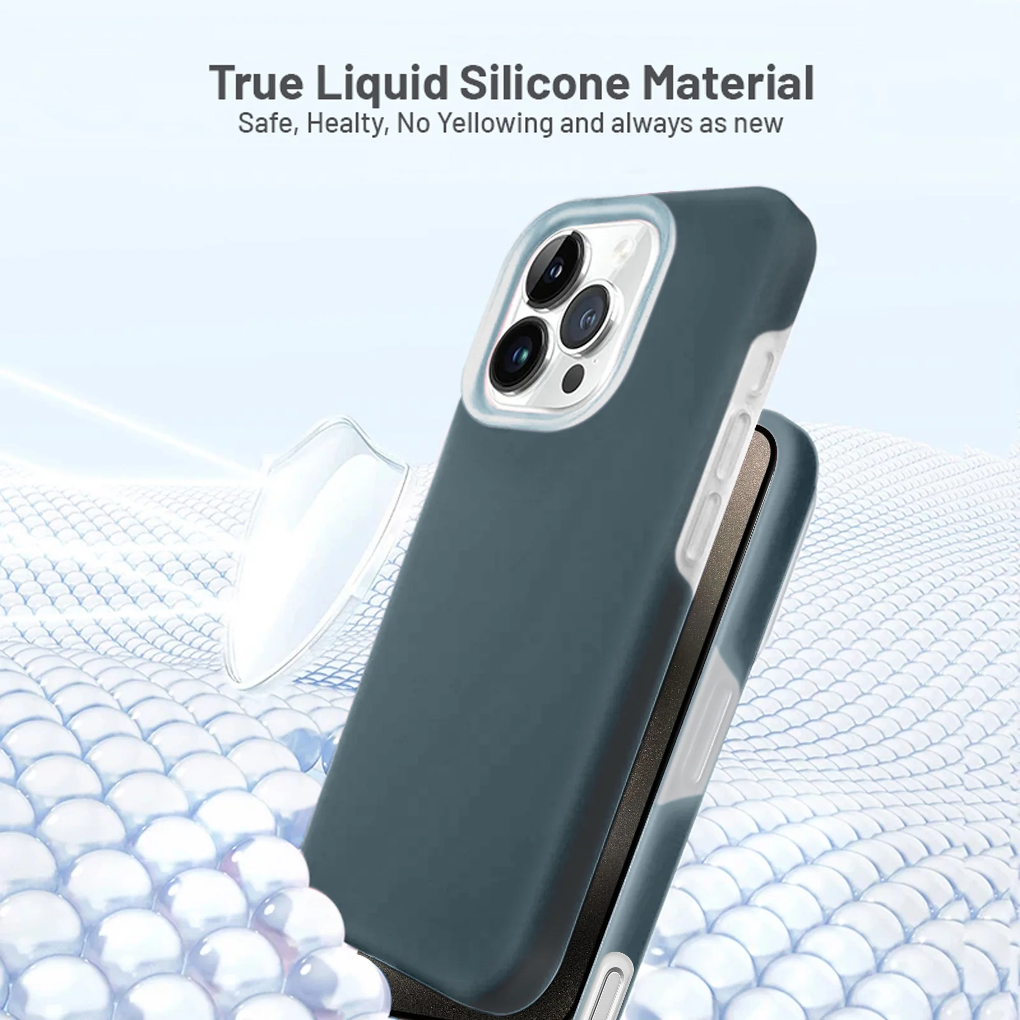 Premium Silicone Candy Case For Apple iPhone 15 Pro Max - Image 45