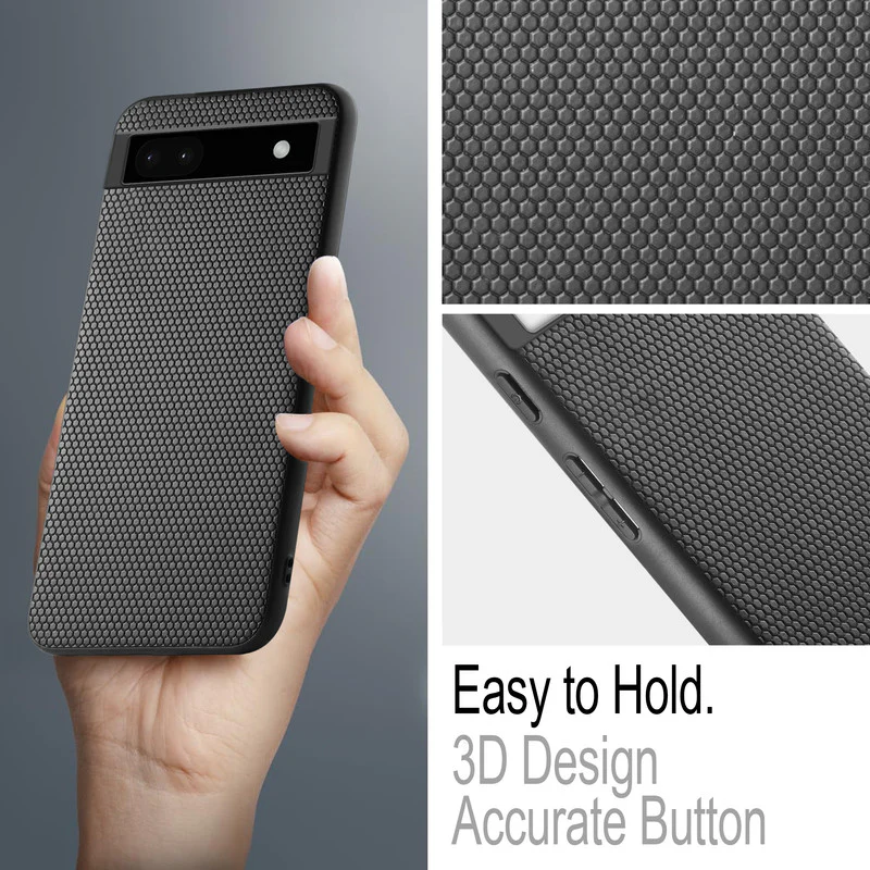 Premium Matte Finish Honeycomb Pattern Back Case For Google Pixel 6A - Image 6