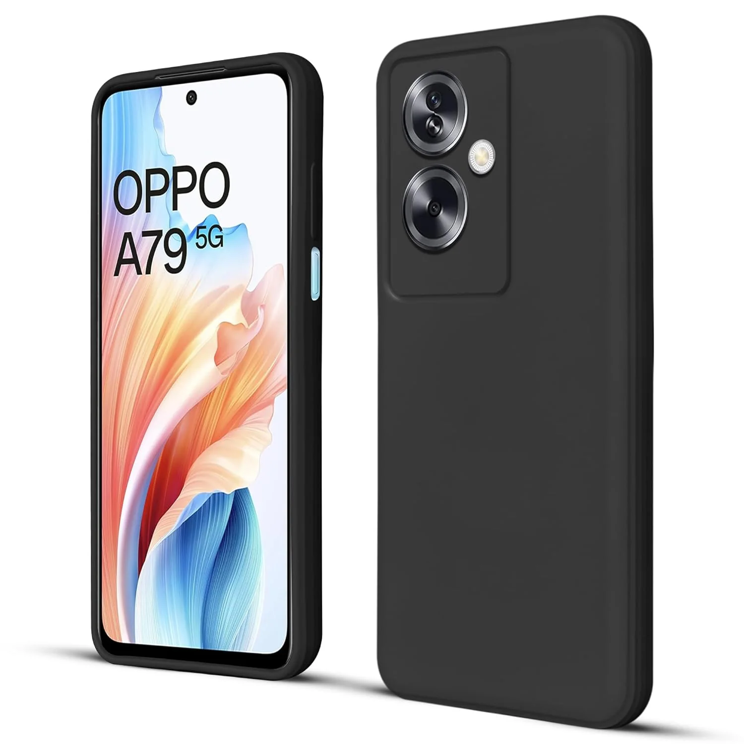Premium Matte Soft Silicone Back Cover for Oppo A79 5G