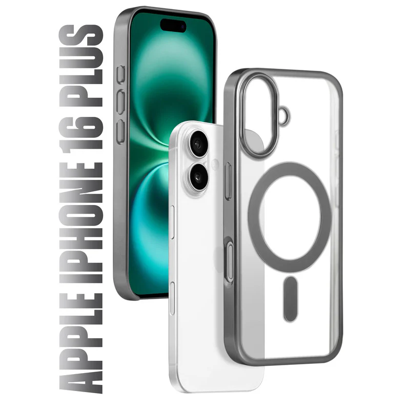 Premium Metallic Frame with Wireless Charging Support-Compatible Back Case For Apple iPhone 16 Plus - Image 13