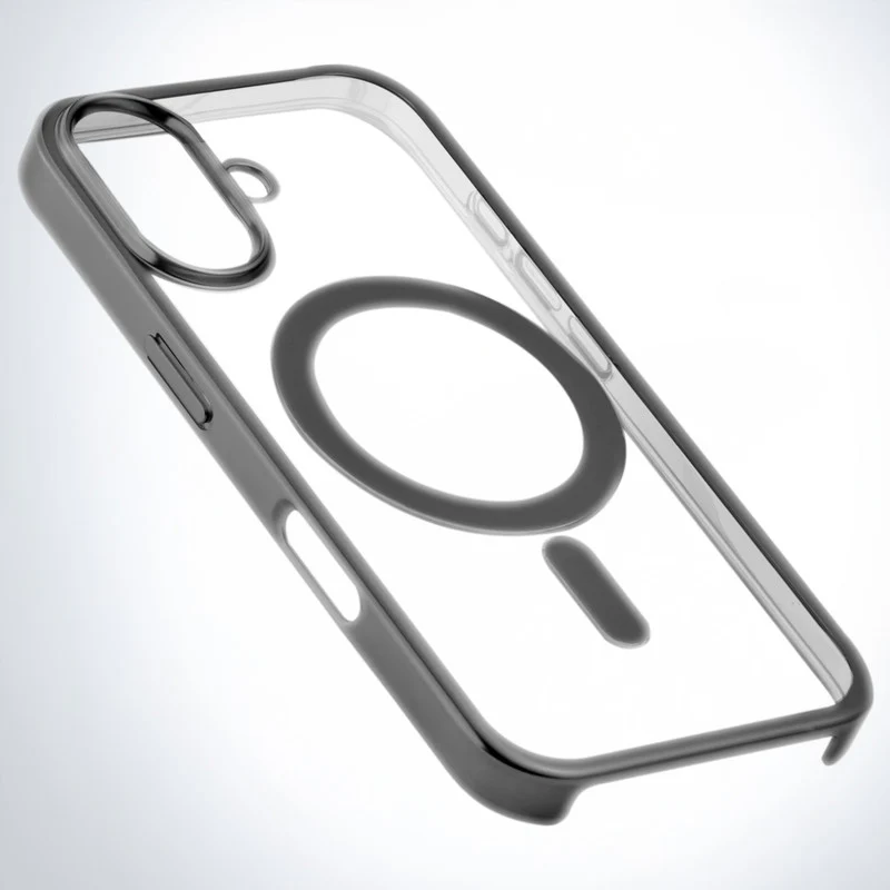 Premium Metallic Frame with Wireless Charging Support-Compatible Back Case For Apple iPhone 16 Plus - Image 3