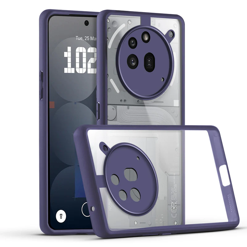 Colored Soft Frame Clear Back Case For Nothing Phone 3A Pro 5G - Image 10