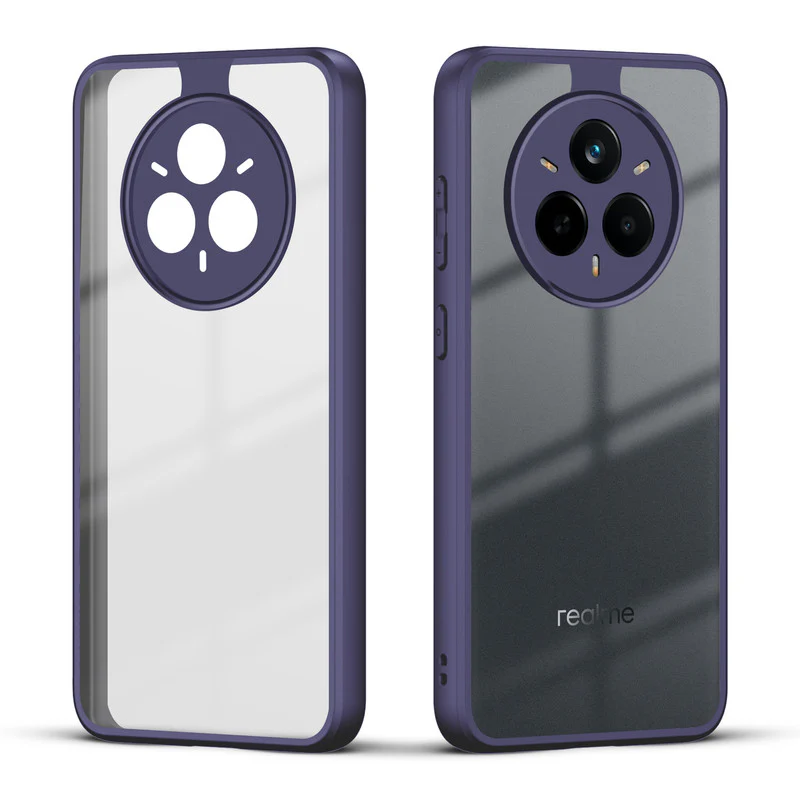 Colored Soft Frame Clear Back Case For Realme 14 Pro 5G - Image 11