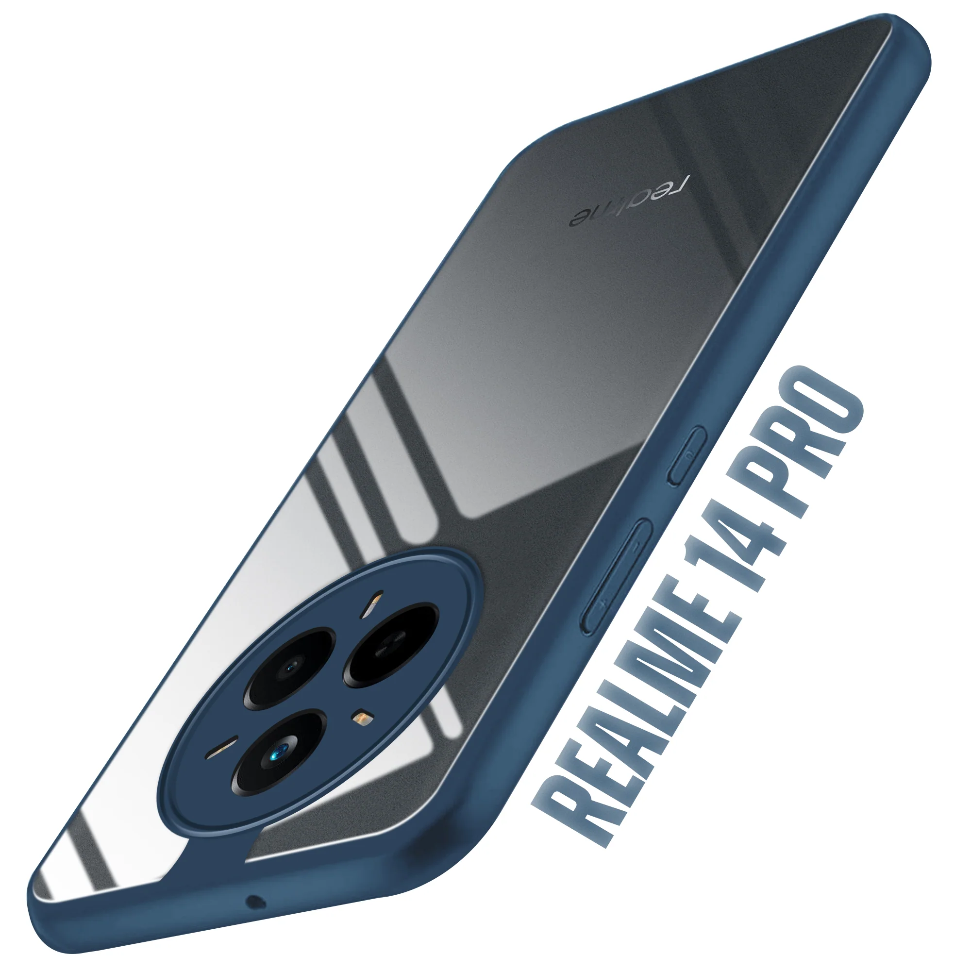 Colored Soft Frame Clear Back Case For Realme 14 Pro 5G - Image 22