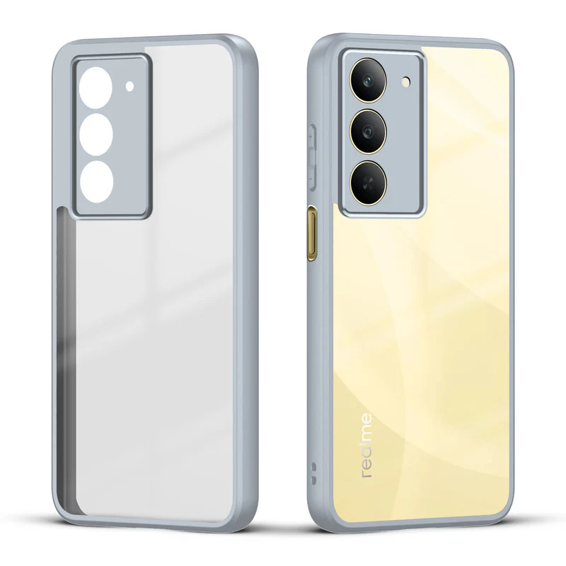 Colored Soft Frame Clear Back Case For Realme 14x 5G - Image 15