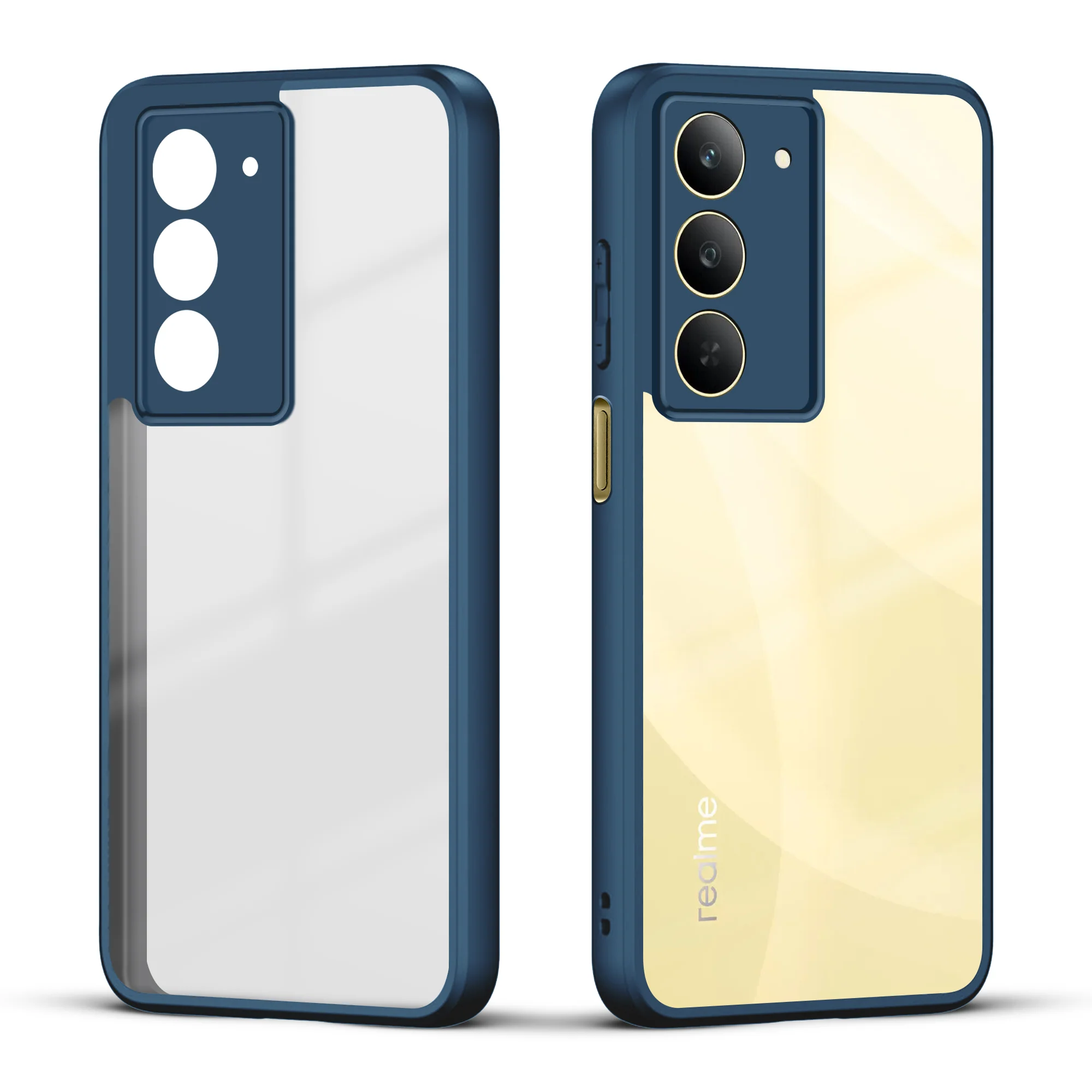 Colored Soft Frame Clear Back Case For Realme Narzo 80x 5G - Image 11