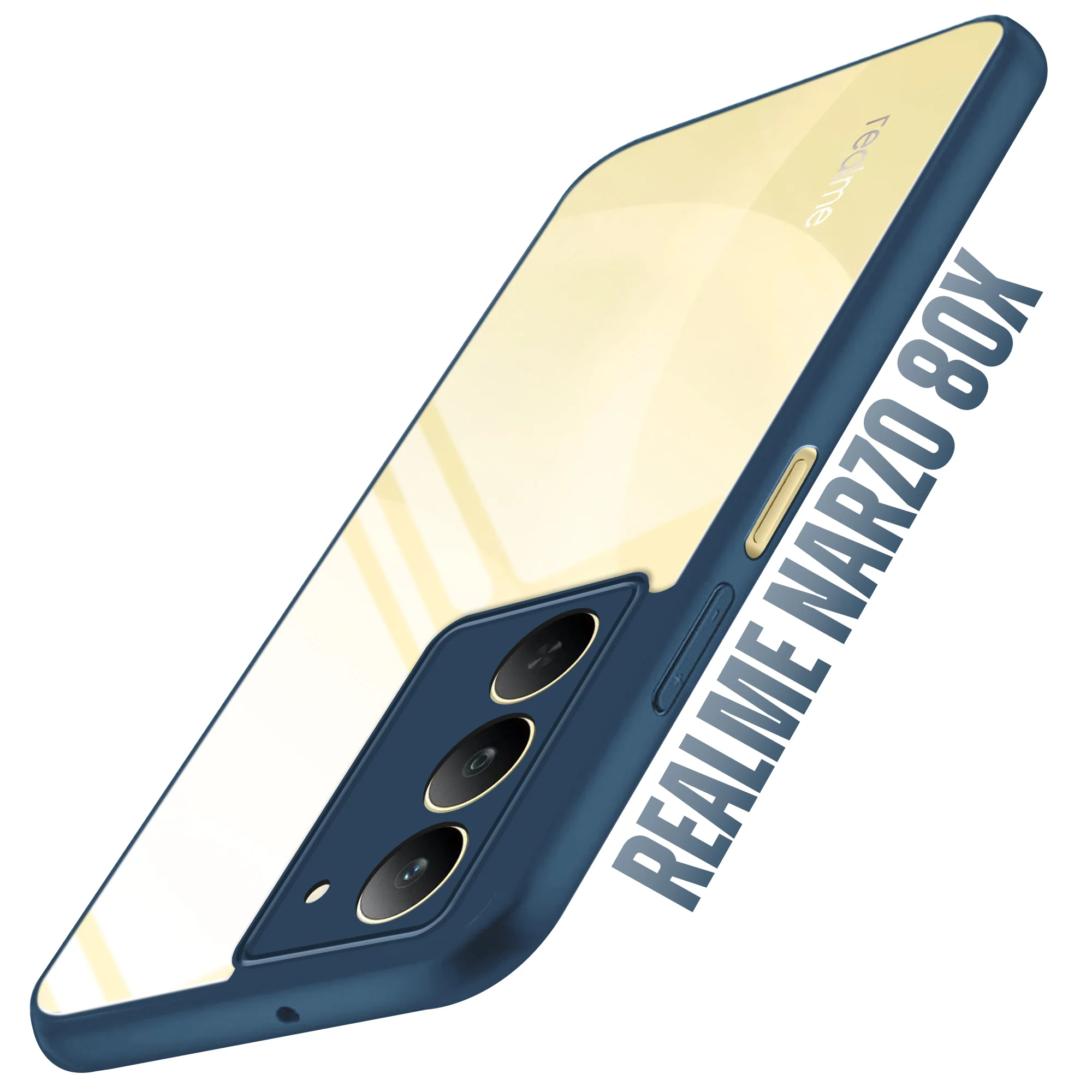 Colored Soft Frame Clear Back Case For Realme Narzo 80x 5G - Image 8