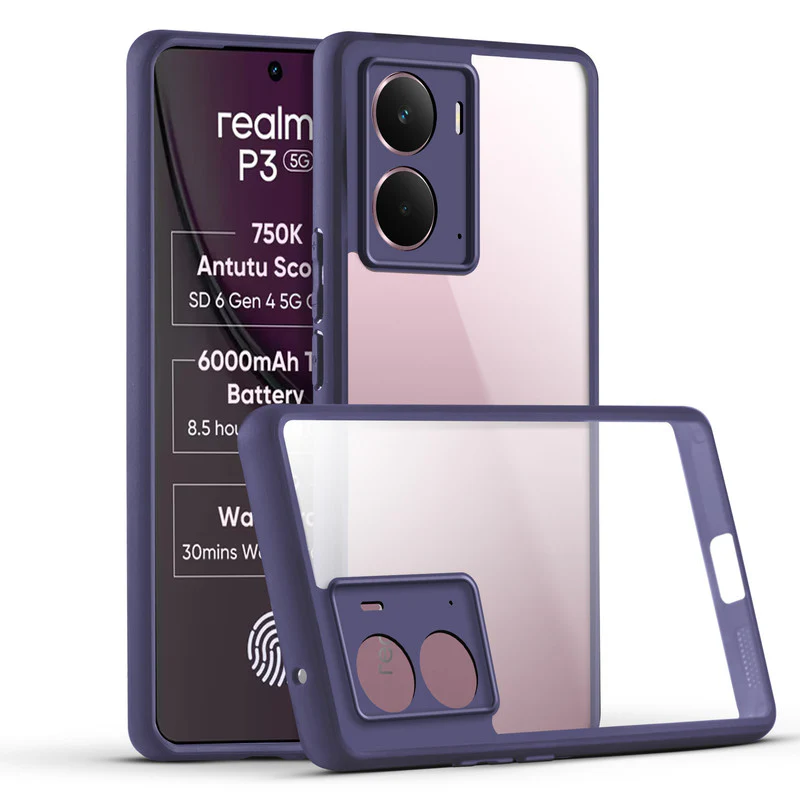 Colored Soft Frame Clear Back Case For Realme P3 5G - Image 10