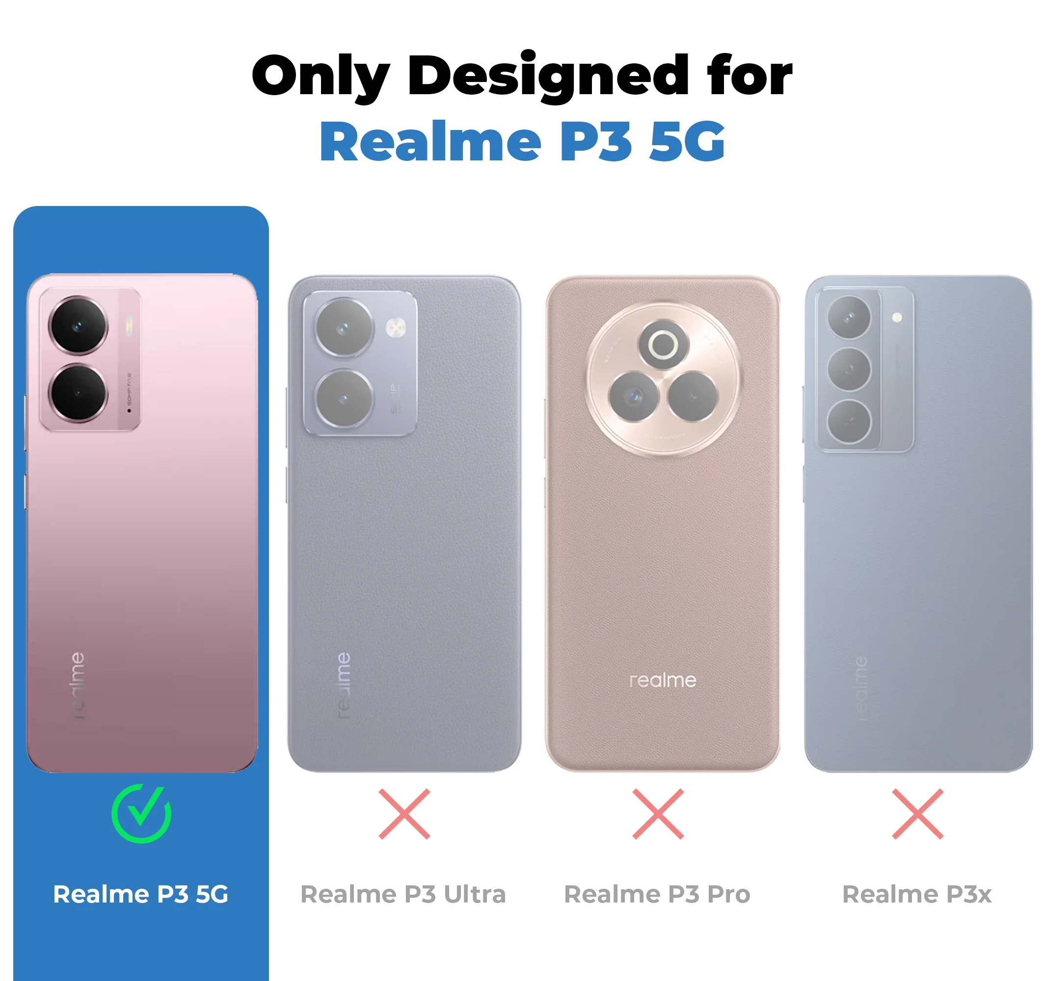 Colored Soft Frame Clear Back Case For Realme P3 5G - Image 16