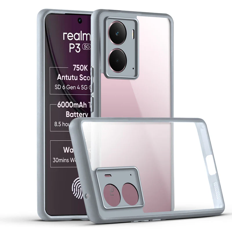 Colored Soft Frame Clear Back Case For Realme P3 5G - Image 17