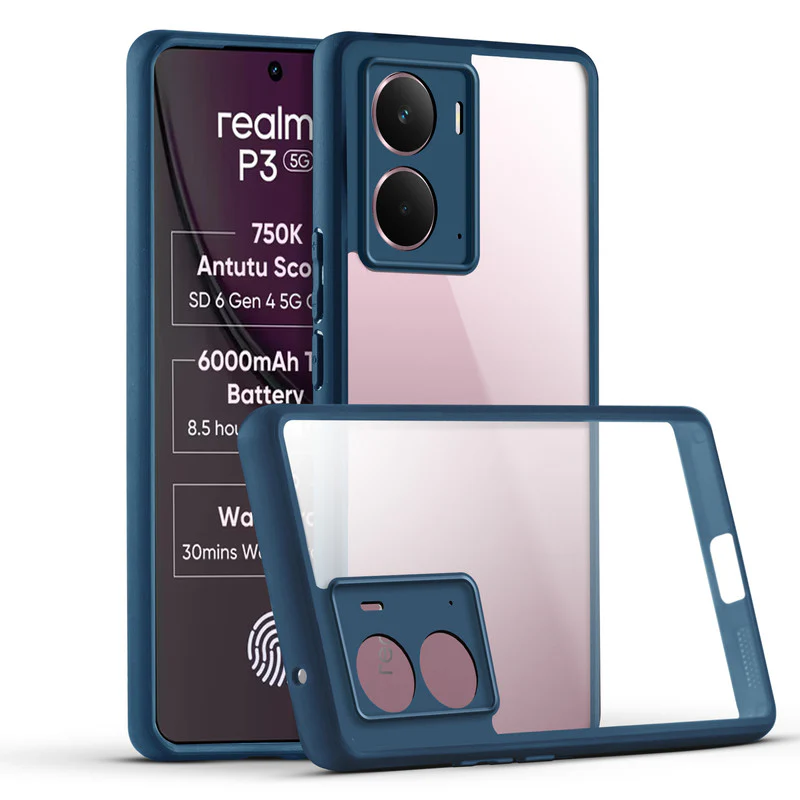 Colored Soft Frame Clear Back Case For Realme P3 5G - Image 24