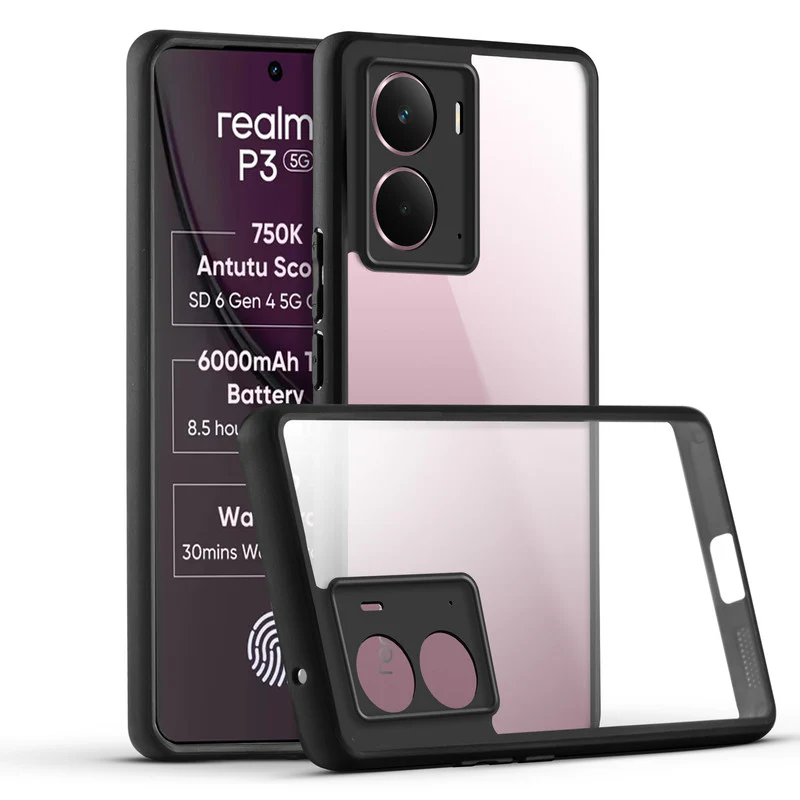 Colored Soft Frame Clear Back Case For Realme P3 5G - Image 3