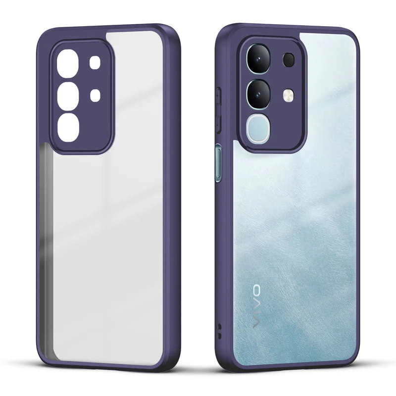 Colored Soft Frame Clear Back Case For Vivo T4x 5G - Image 11