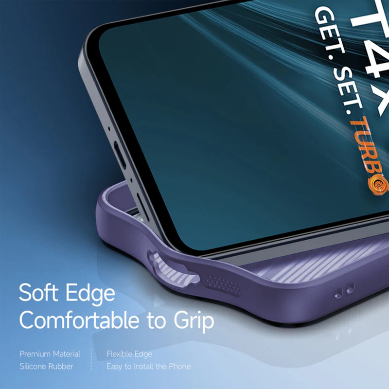 Colored Soft Frame Clear Back Case For Vivo T4x 5G - Image 12