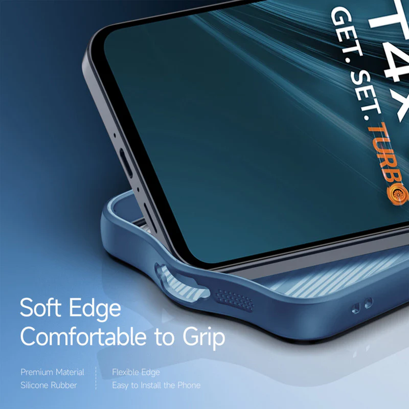 Colored Soft Frame Clear Back Case For Vivo T4x 5G - Image 26