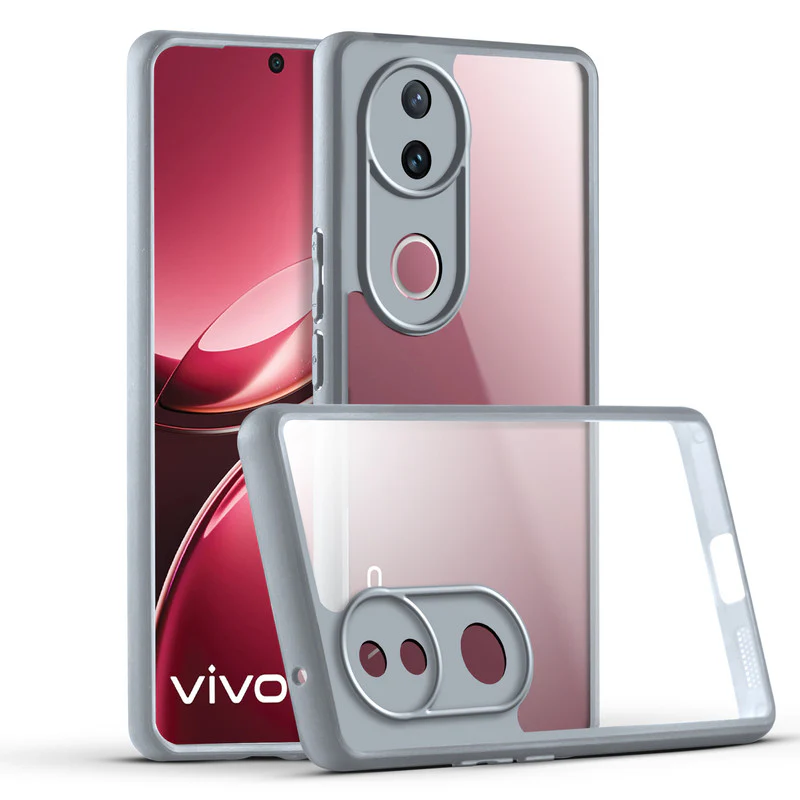 Colored Soft Frame Clear Back Case For Vivo V50 5G - Image 17