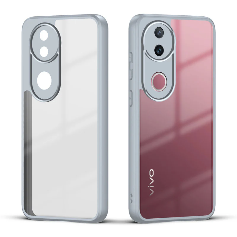 Colored Soft Frame Clear Back Case For Vivo V50 5G - Image 18
