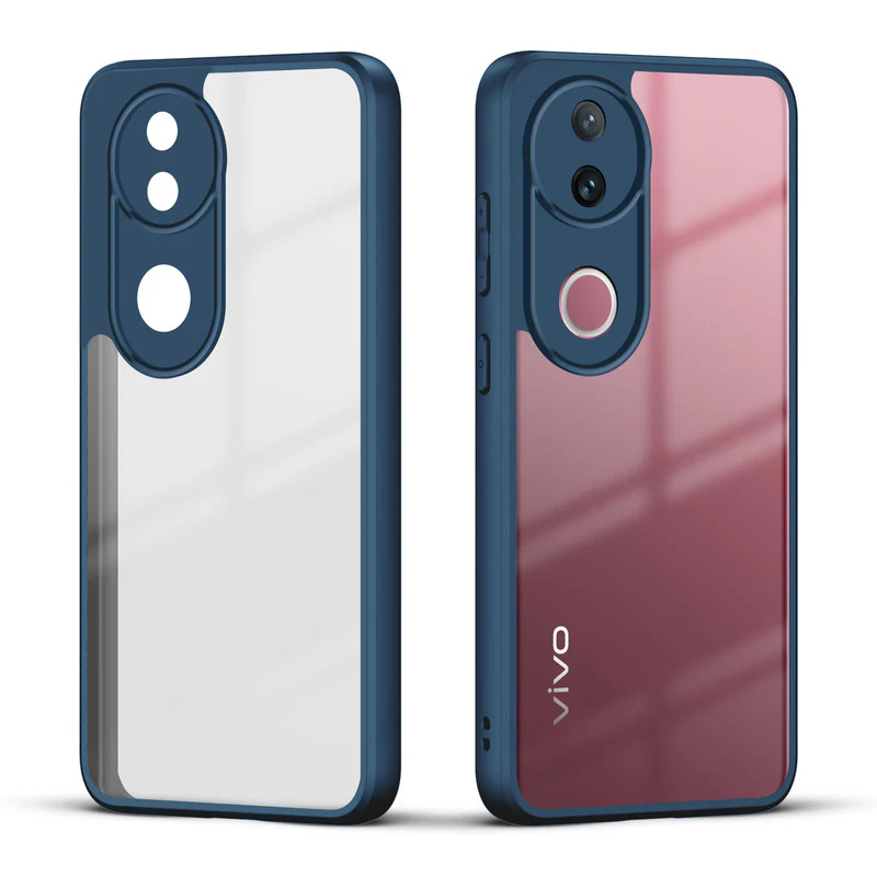 Colored Soft Frame Clear Back Case For Vivo V50 5G - Image 25