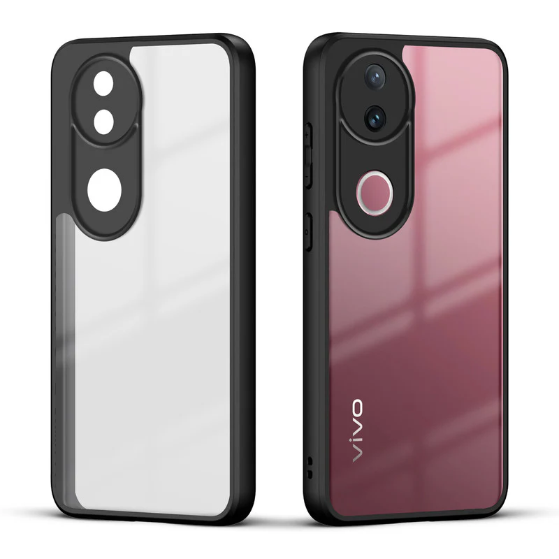 Colored Soft Frame Clear Back Case For Vivo V50 5G - Image 4