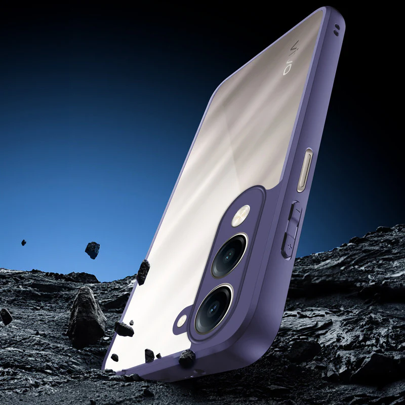 Colored Soft Frame Clear Back Case For Vivo Y19e - Image 14
