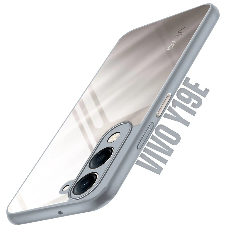 Colored Soft Frame Clear Back Case For Vivo Y19e - Image 15