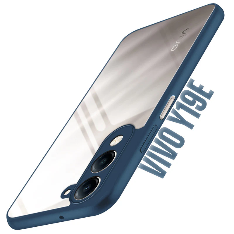 Colored Soft Frame Clear Back Case For Vivo Y19e - Image 22