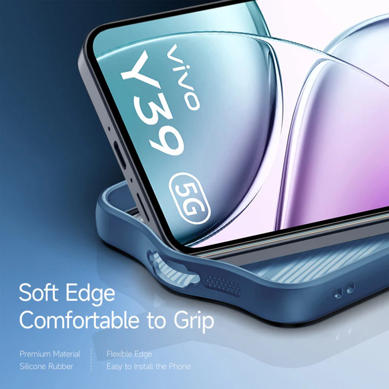 Colored Soft Frame Clear Back Case For Vivo Y39 5G - Image 26