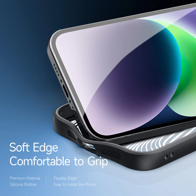 Soft Frame Clear Case For Apple iPhone 15 Plus - Image 5