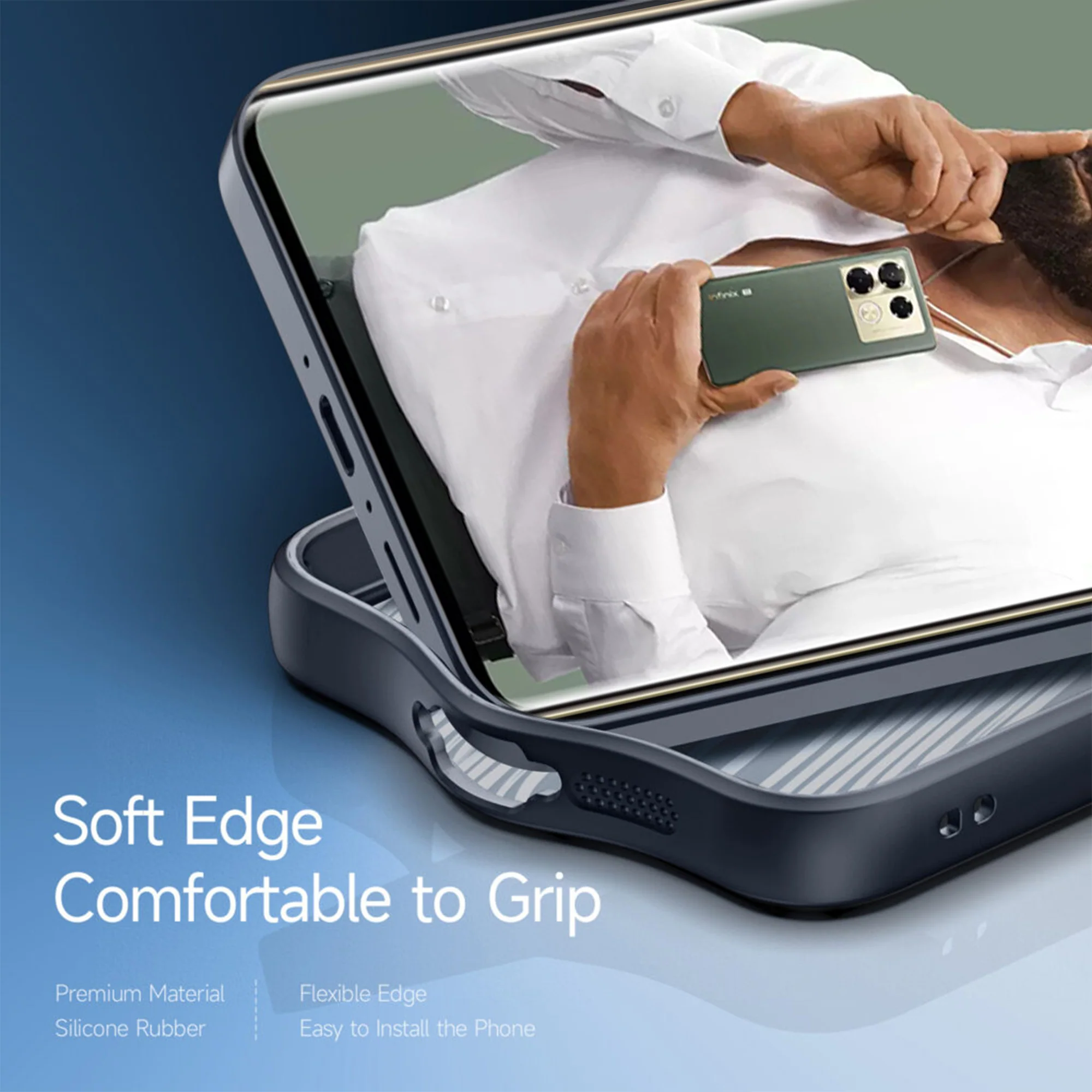Soft Frame Clear Case For Infinix Note 40 Pro 5G - Image 5