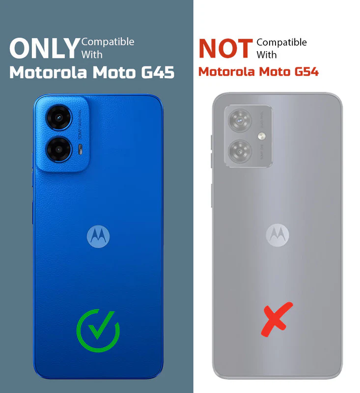 Soft Frame Clear Case For Motorola Moto G45 5G - Image 2