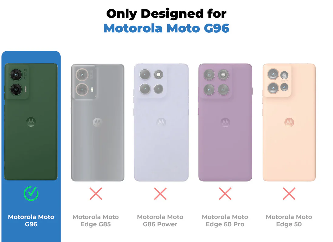 Soft Frame Clear Case For Motorola Moto G96 5G - Image 2