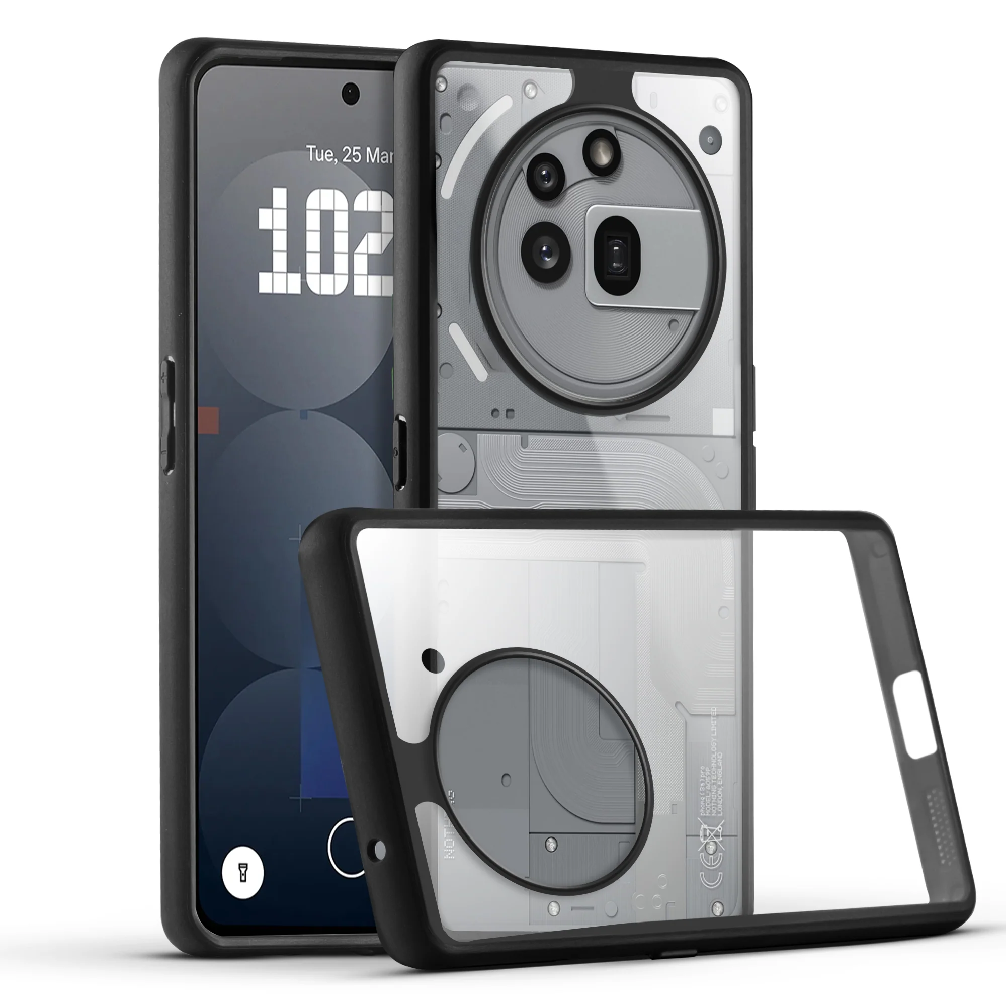 Soft Frame Clear Case For Nothing Phone 3A Pro - Image 3