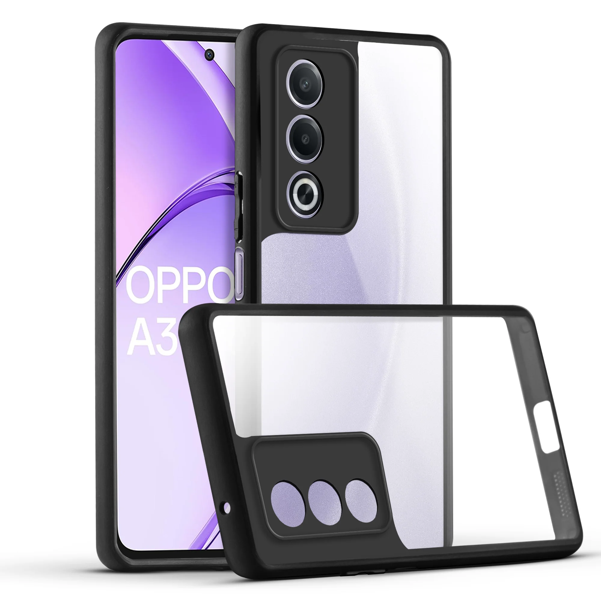Soft Frame Clear Case For Oppo A3 Pro 5G - Image 3
