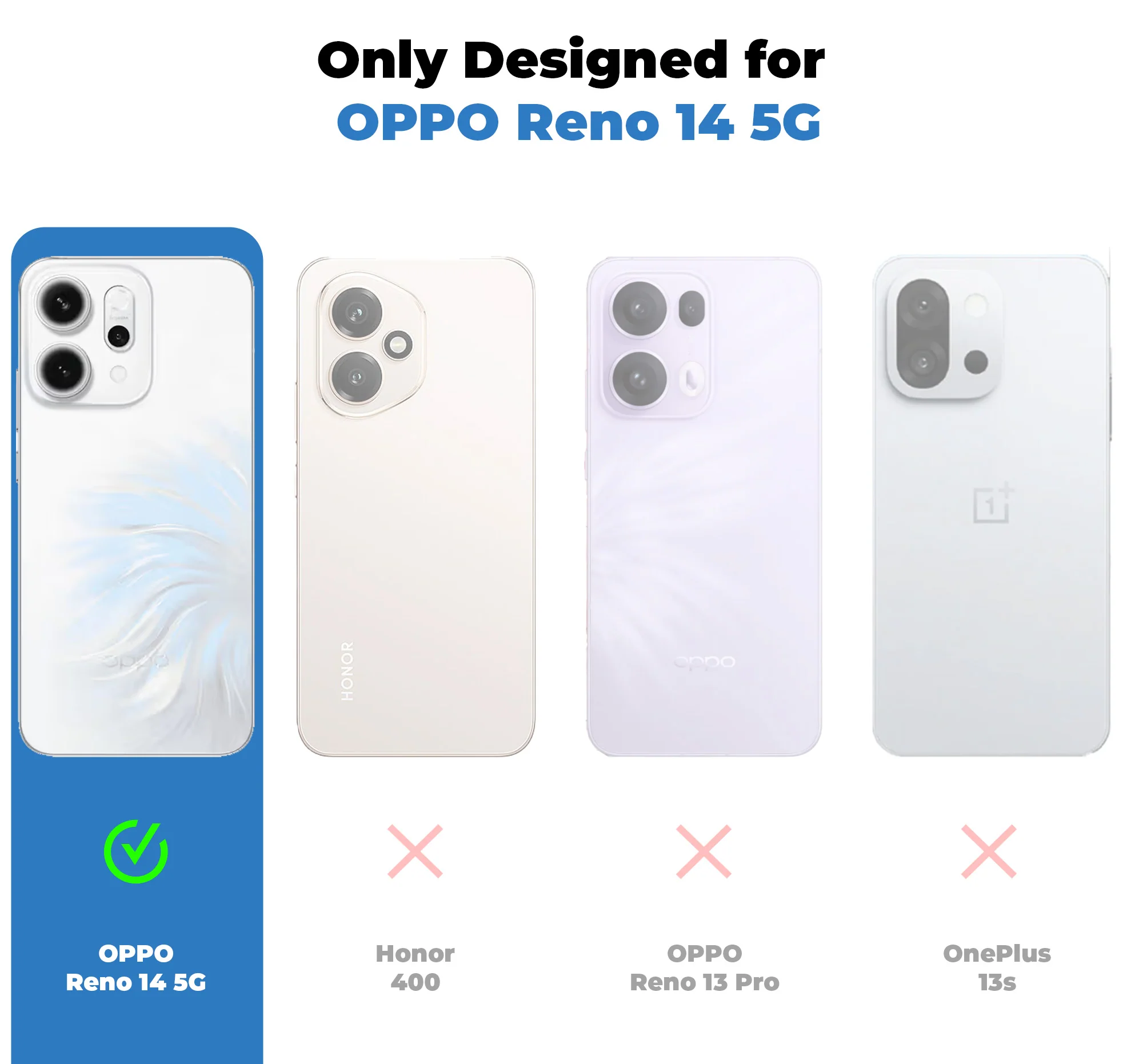 Soft Frame Clear Case For Oppo Reno 14 5G - Image 2