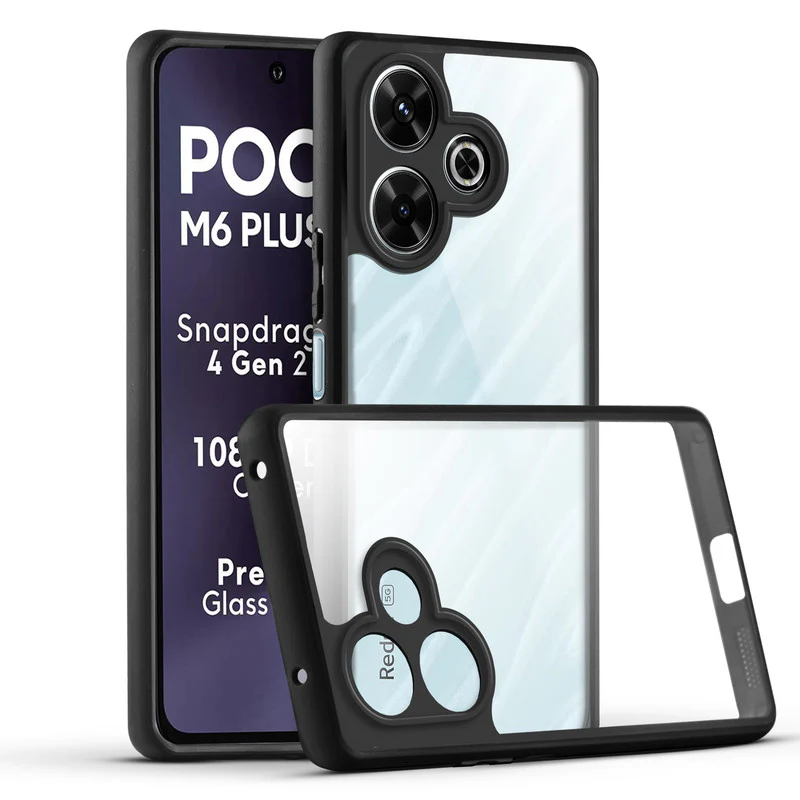 Soft Frame Clear Case For Poco M6 Plus 5G - Image 3