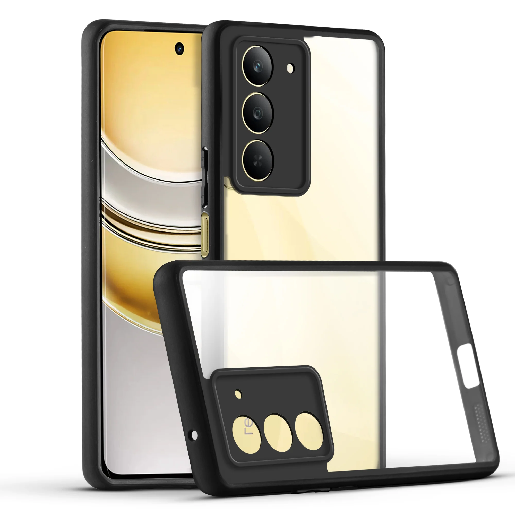 Soft Frame Clear Case For Realme Narzo 80x 5G - Image 3