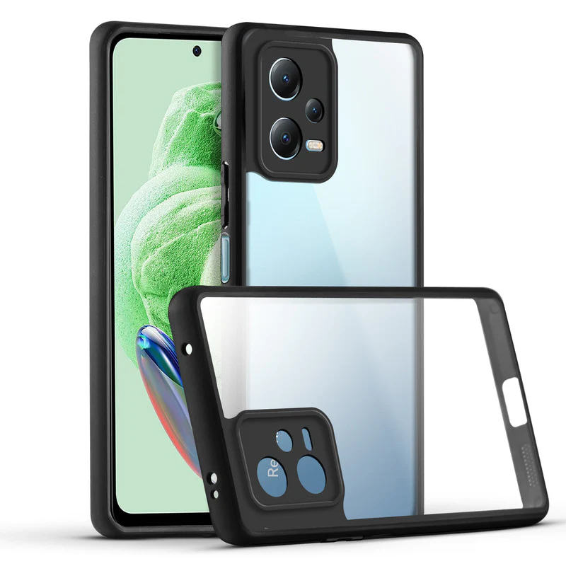 Soft Frame Clear Case For Redmi Note 12 5G - Image 3