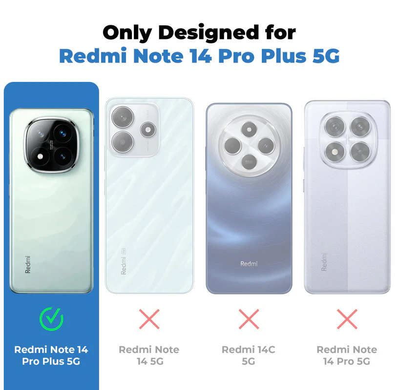 Soft Frame Clear Case For Redmi Note 14 Pro Plus 5G - Image 2