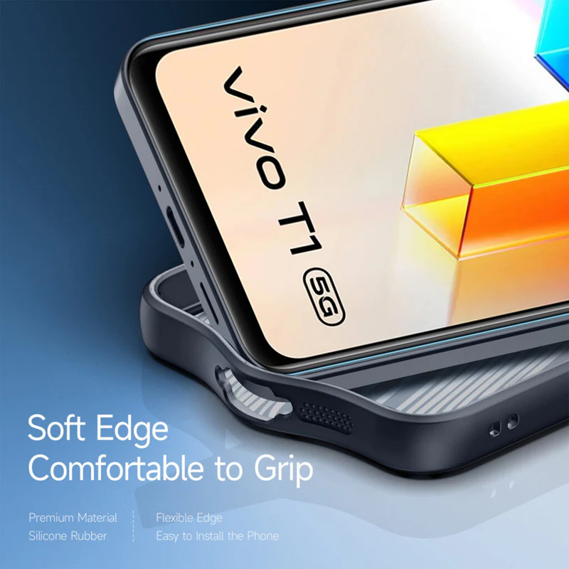 Soft Frame Clear Case For Vivo T1 5G - Image 5