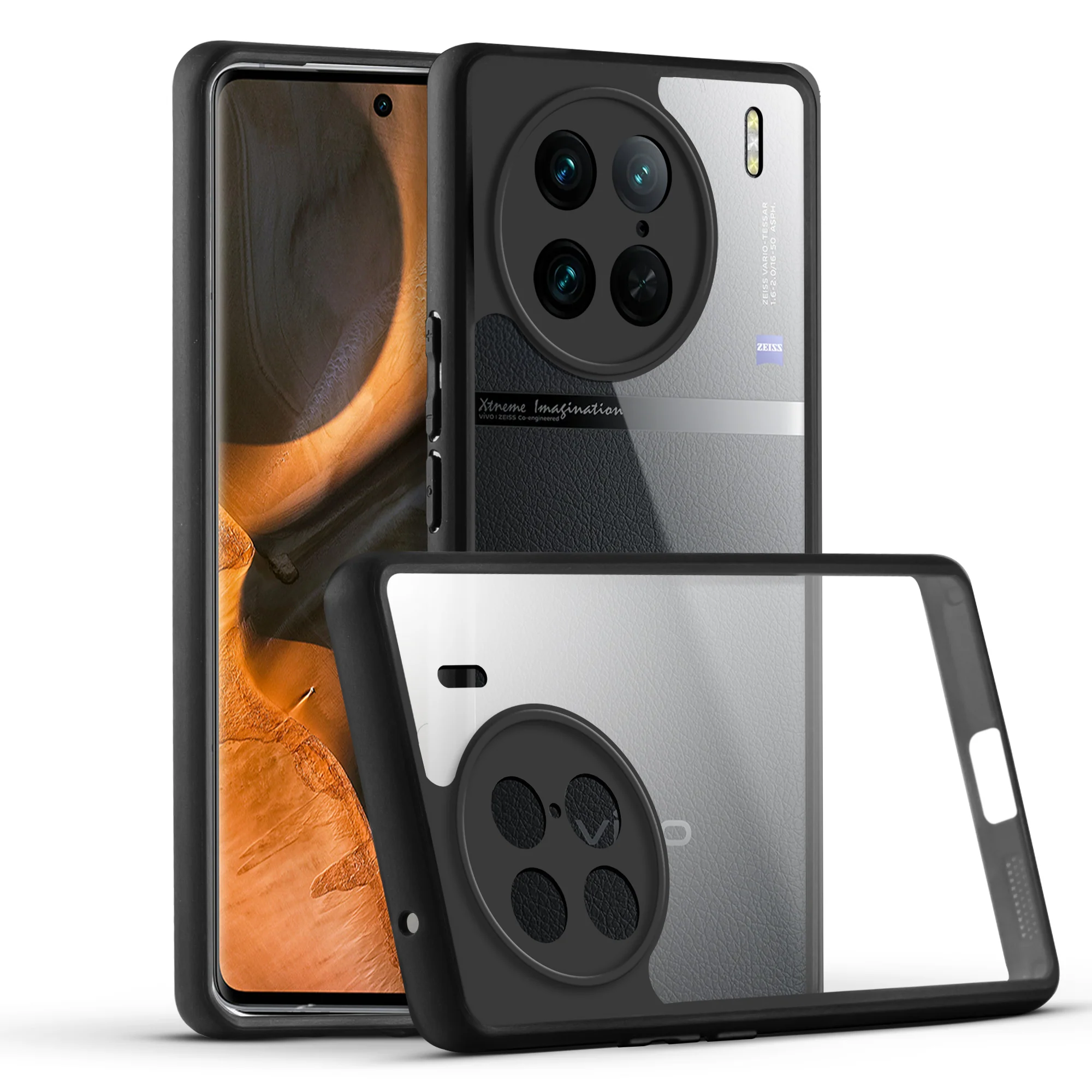 Soft Frame Clear Case For Vivo X90 Pro 5G - Image 3