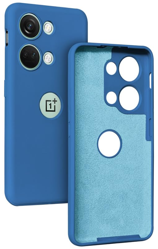 Premium Silicone Back Cover for OnePlus Nord 3 5G (Microfiber Lining | Logo Cut -Coal Black) - Image 4